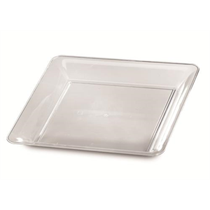 Tray Plastic 12 x 12" Square Clear